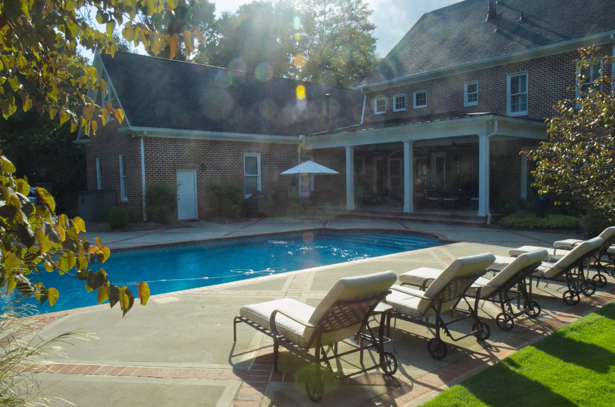 Residential Landscape Designer - Pool Deck with Sparkles